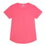 LADIES COOL T ELECTRIC PINK, with your own design DTG printed on the front.